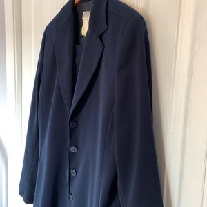 BOGO free. Fully lined skirt suit. Long blazer covers hips. Pencil skirt.